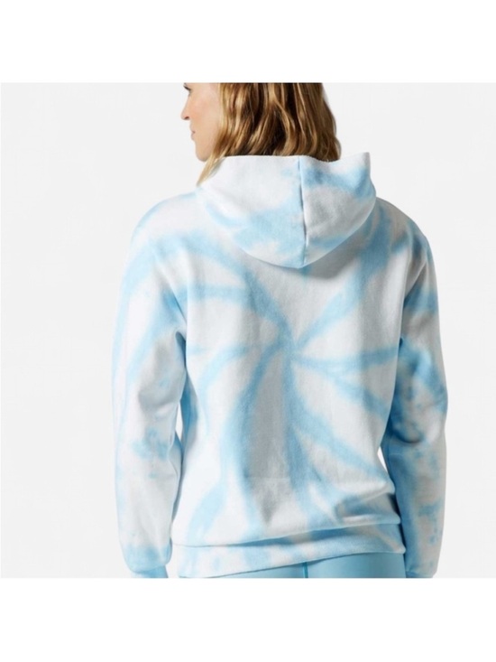 Wear It To Heart Tops - Wear it to Heart DESMA RELAXED HOODIE AQUAMARINE TIE DYE